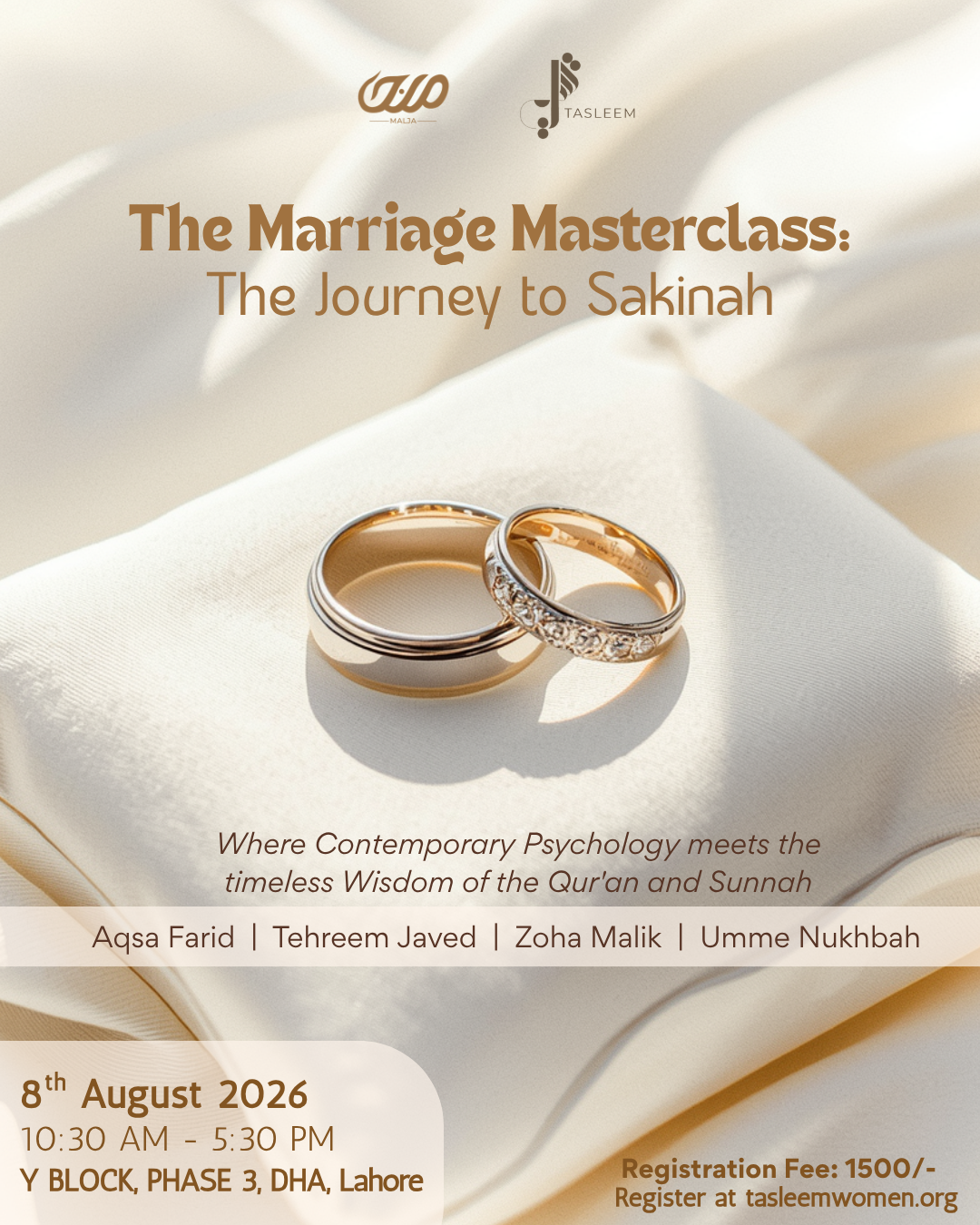 The Marriage Masterclass flyer